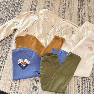 Old Navy Kids Matching Set - Cream, White, Blue, Green, Brown